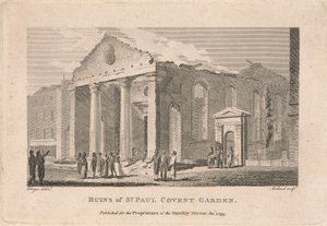 Ruinerna av St. Paul Covent Garden av Thomas Medland