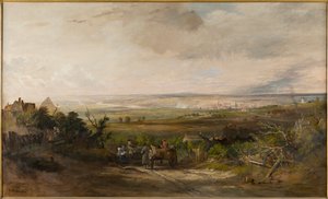 Newcastle från Gateshead Fell, ca 1816