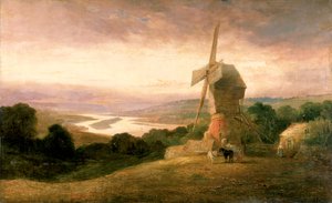 Tyne från Windmill Hills, Gateshead, ca 1818