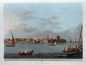 Fort och hamn i Aboukir, antika Canopus, Egypten, 1801