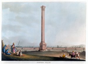 Pompejus pelare, Alexandria, Egypten, 1802
