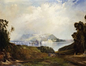 Utsikt över Fairmont Waterworks, Philadelphia, av Thomas Moran