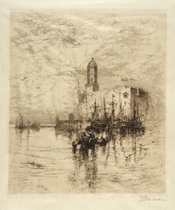 Slottet San Juan de Vlua, Vera Cruz av Thomas Moran