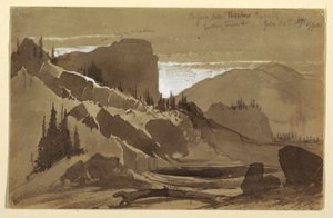 Ritning, nära Meadow Creek, Utah, 25 juli 1871 av Thomas Moran