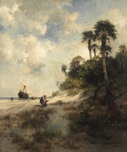 Fort George Island, Florida av Thomas Moran