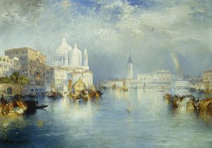 Canal Grande, Venedig, 1903 av Thomas Moran