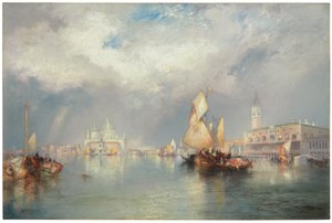 Canal Grande, Venedig, 1905 av Thomas Moran