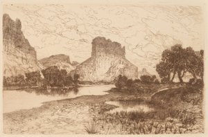 Green River, Wyoming Territory av Thomas Moran