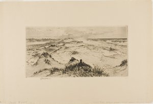 Tittar över sanddynerna - Easthampton av Thomas Moran