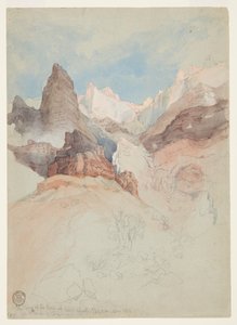Tittar upp på leden vid Bright Angel, Grand Canyon, Arizona av Thomas Moran