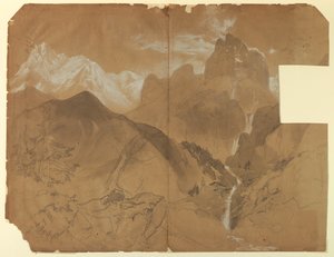 Nära Pass of Faido, Italien av Thomas Moran