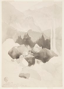 Studie av Ruxton, Colorado av Thomas Moran