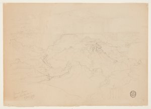 Grand Canyon i regnet av Thomas Moran