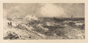 Det mycket rungande havet av Thomas Moran