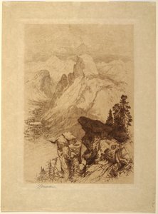 South Dome, Yosemite Valley av Thomas Moran