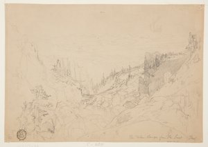 Teton Range från öst av Thomas Moran