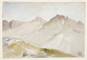 Upper End of Little Cottonwood Canyon, Wasatch Range, nära Ogden, Utah av Thomas Moran