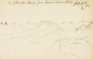 Yellowstone Range från Dead Indian Hill av Thomas Moran