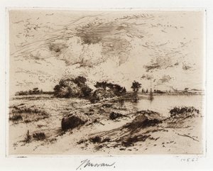 Three Mile Harbor Easthampton, L.I. av Thomas Moran