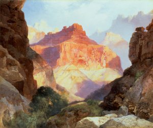Under den röda muren, Grand Canyon of Arizona, 1917 av Thomas Moran