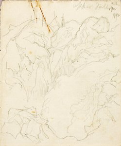 Upper Falls, Yellowstone av Thomas Moran