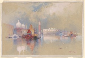 Utsikt över Venedig av Thomas Moran