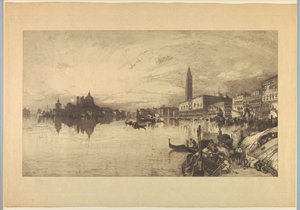Utsikt över Venedig från Canal Grande av Thomas Moran