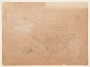 Yellowstone, ovanför Tower Falls av Thomas Moran