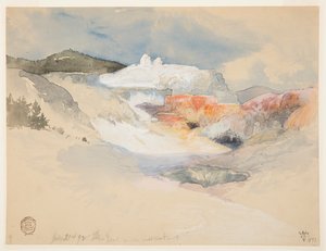 Yellowstone, varma källor av Thomas Moran
