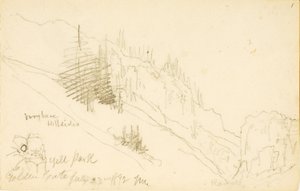 Yellowstone Park, Golden Gate av Thomas Moran