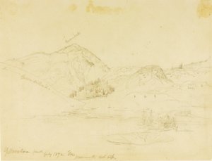 Yellowstone Park, Mammoth Hot Springs av Thomas Moran