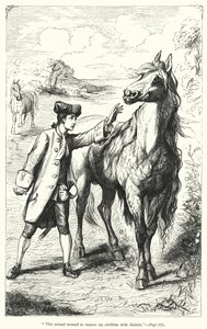 Illustration för Gullivers resor av Jonathan Swift (gravyr) av Thomas Morten