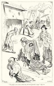 Illustration för Gullivers resor av Jonathan Swift (gravyr) av Thomas Morten