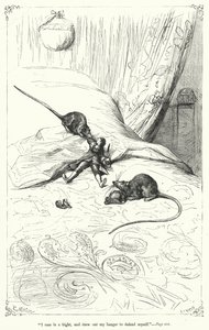 Illustration för Gullivers resor av Jonathan Swift (gravyr)
