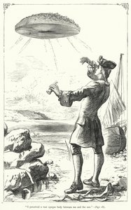 Illustration för Gullivers resor av Jonathan Swift (gravyr)