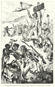 Illustration för Gullivers resor av Jonathan Swift (gravyr) av Thomas Morten