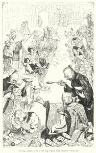 Illustration för Gullivers resor av Jonathan Swift (gravyr) av Thomas Morten