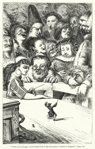 Illustration för Gullivers resor av Jonathan Swift (gravyr) av Thomas Morten