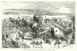 Illustration för Gullivers resor av Jonathan Swift (gravyr)