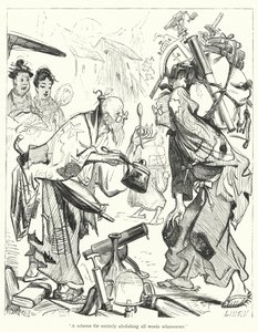 Illustration för Gullivers resor av Jonathan Swift (gravyr) av Thomas Morten