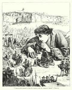 Illustration för Gullivers resor av Jonathan Swift (gravyr) av Thomas Morten