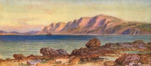 Cape Porcupine, Gut of Canso, Cape Breton (färglitografi) av Thomas Mower Martin