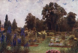 Kew Gardens: Herbaceous Gardens (färg litho)