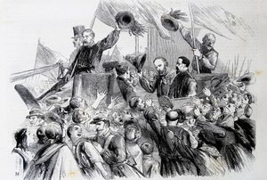 Garibaldis intåg i Neapel, 1860 av Thomas Nast