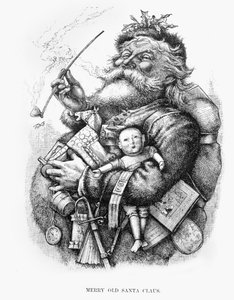 Merry Old Santa Claus, graverad av konstnären