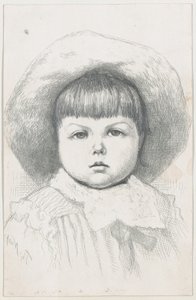 Porträtt av ett barn Cyril Nast, efter 1879., efter 1879. av Thomas Nast