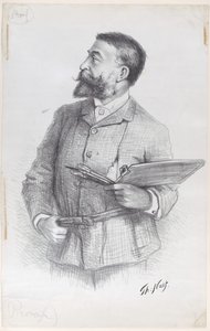 Porträtt av konstnären av Thomas Nast