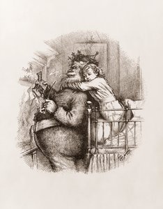 Santa Claus av Thomas Nast, ca 1892 (s/v gravyr)