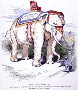 "Den heliga elefanten" av Thomas Nast