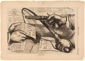Tilden eller blodkompromiss - Sannerligen! av Thomas Nast